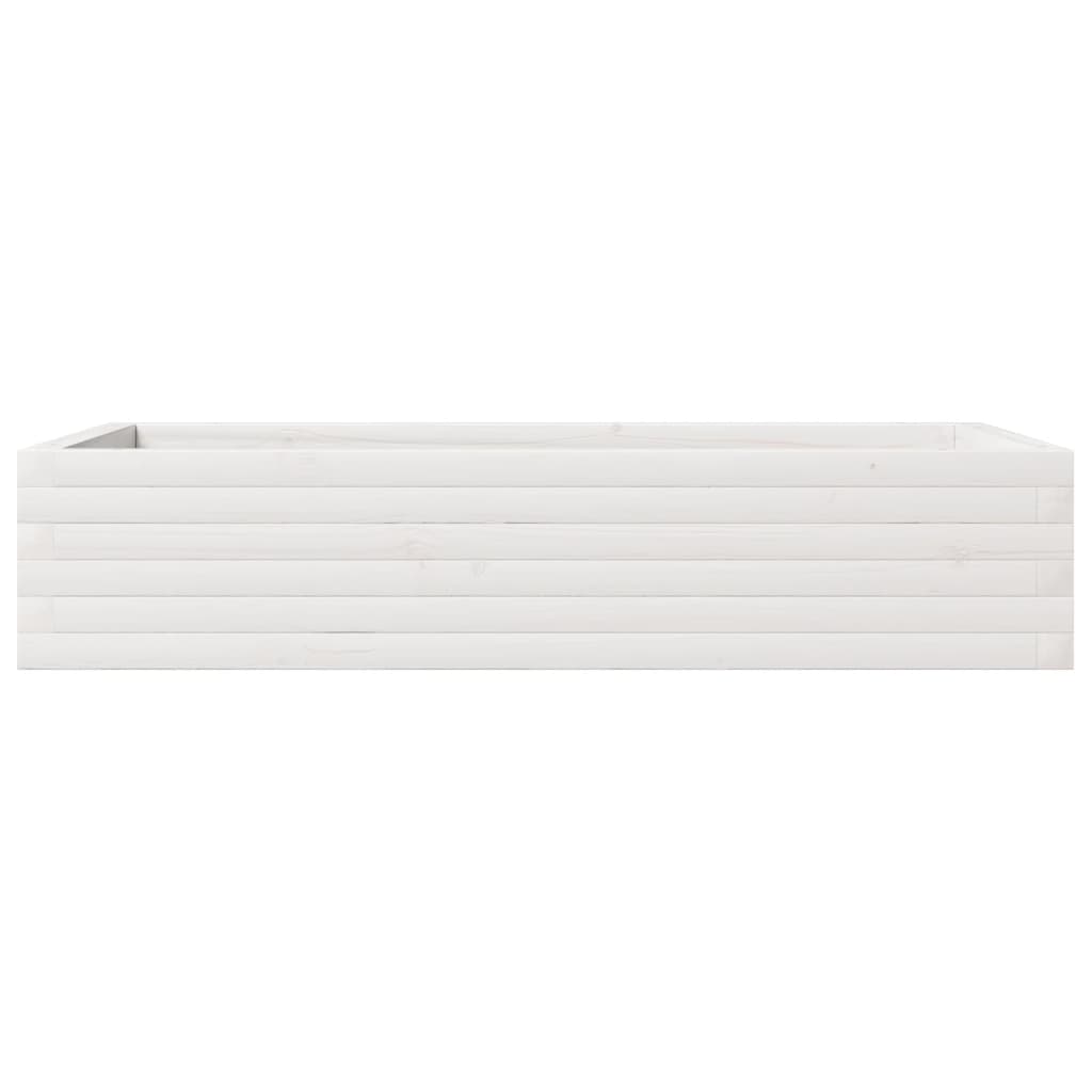 Jardinera De Madera Maciza De Pino Blanco 110x60x23 Cm_4