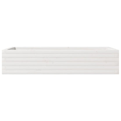 Jardinera De Madera Maciza De Pino Blanco 110x60x23 Cm_4