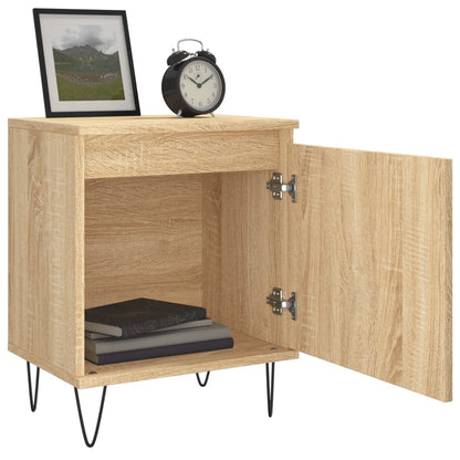 Mesitas Noche 2 Uds Madera Ingeniería Roble Sonoma 40x30x50 Cm_2