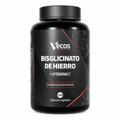 Vecos Hierro 40 Mg (bisglicinato) + Vitamina C 150 Cápsulas Vegetales | 1 Cápsula Al Día_0
