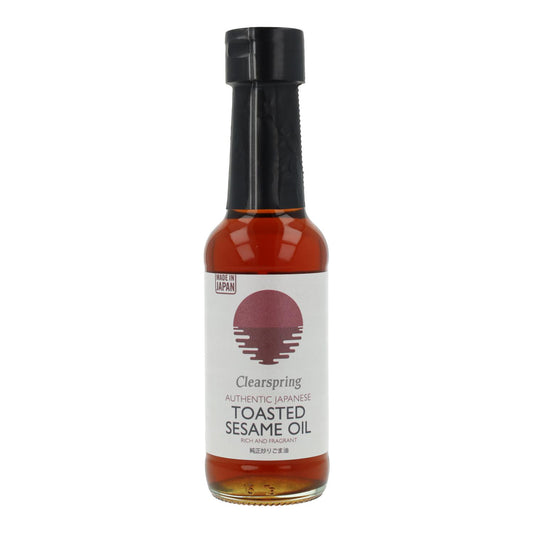 Óleo de sésamo torrado Clearspring, 150 ml