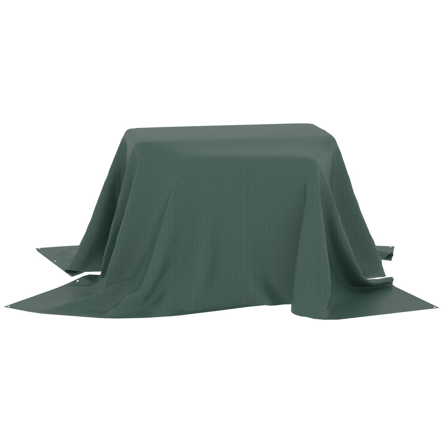 Outsunny Lona Impermeable Exterior 4x6 M Pe Resistente A Rasgaduras 90 G/m²_4