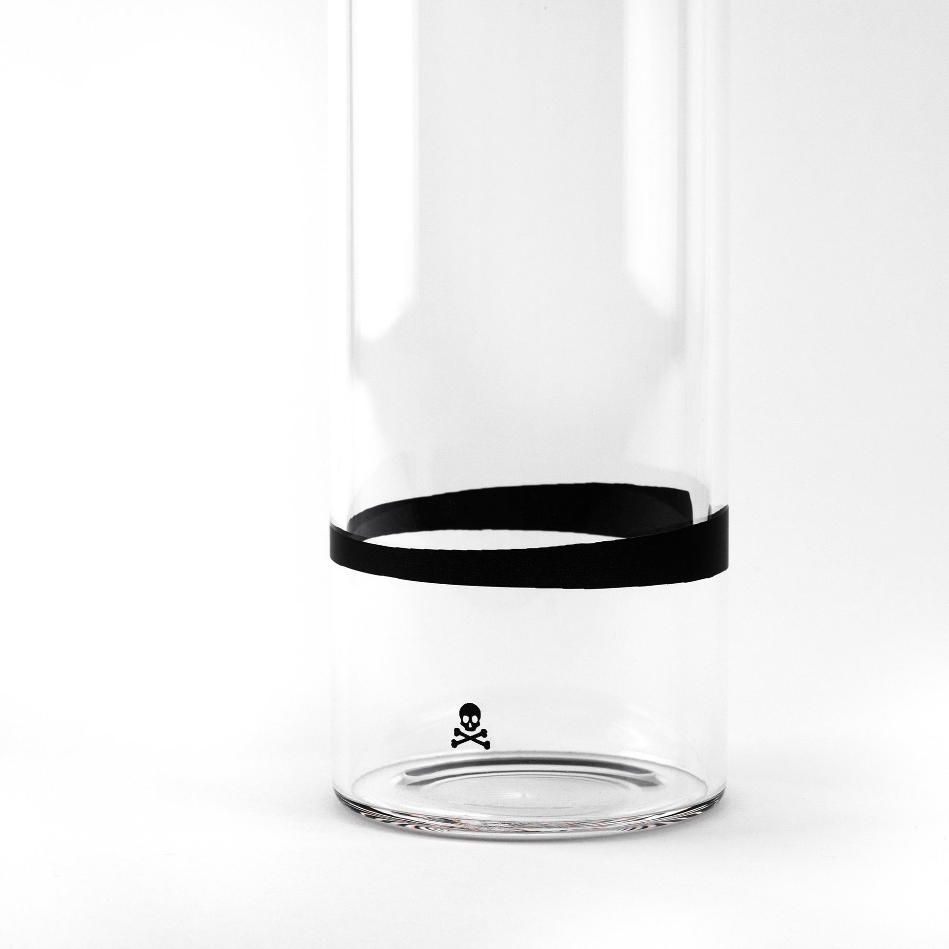 Botella De Agua En Borosilicato Tapón De Rosca 600ml Negro/transparente Scalpers Home_4