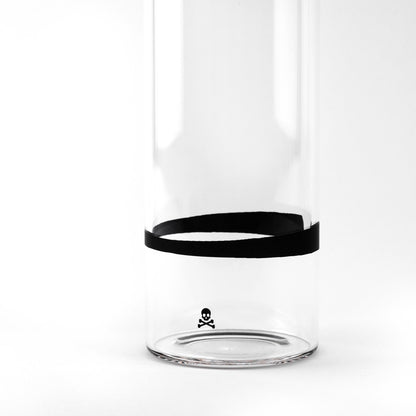 Botella De Agua En Borosilicato Tapón De Rosca 600ml Negro/transparente Scalpers Home_4