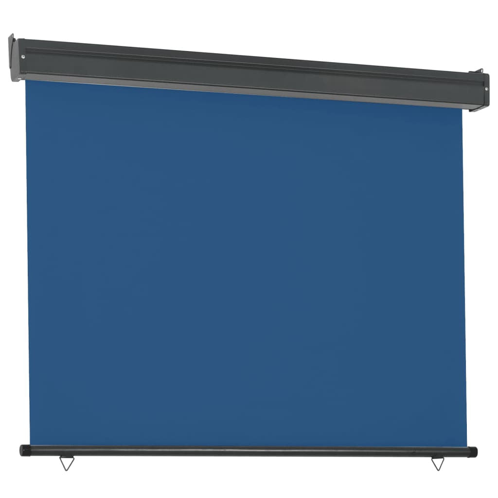 Vidaxl Toldo Lateral De Balcón Azul 122x250 Cm_3