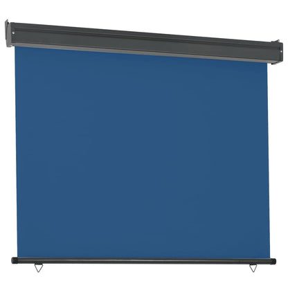 Vidaxl Toldo Lateral De Balcón Azul 122x250 Cm_3