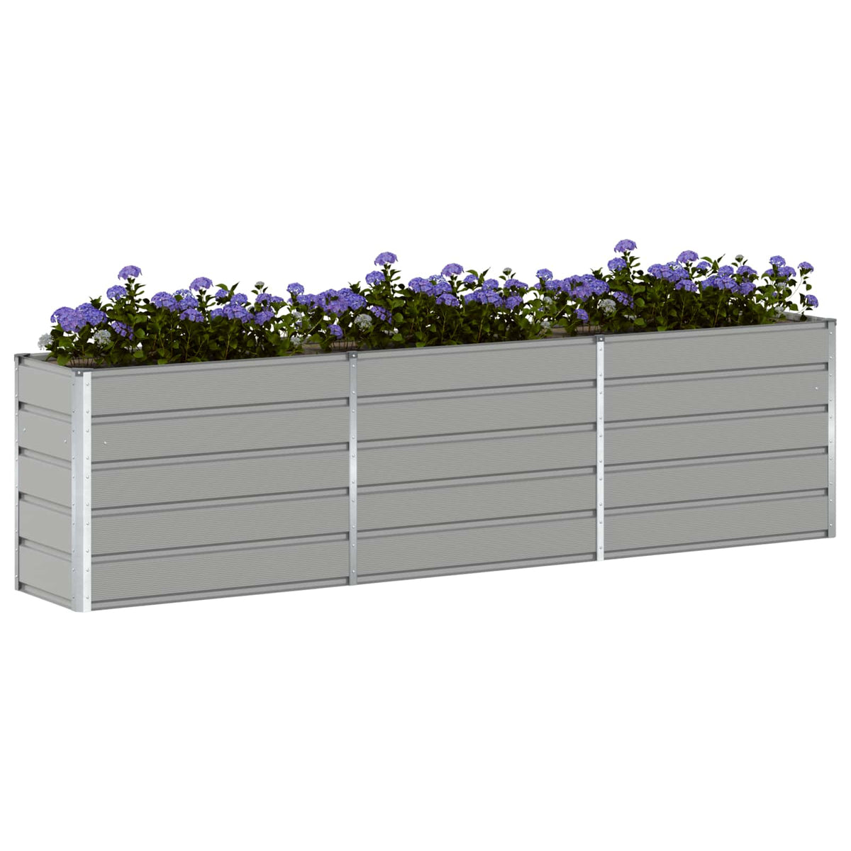 Jardinera Gris Claro 290 X 50 X 75 Cm Acero Galvanizado_2