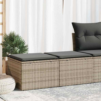 Set Sofás Jardín Y Cojines 2 Pzas Ratán Sintético Acacia Gris / Vetonek_1