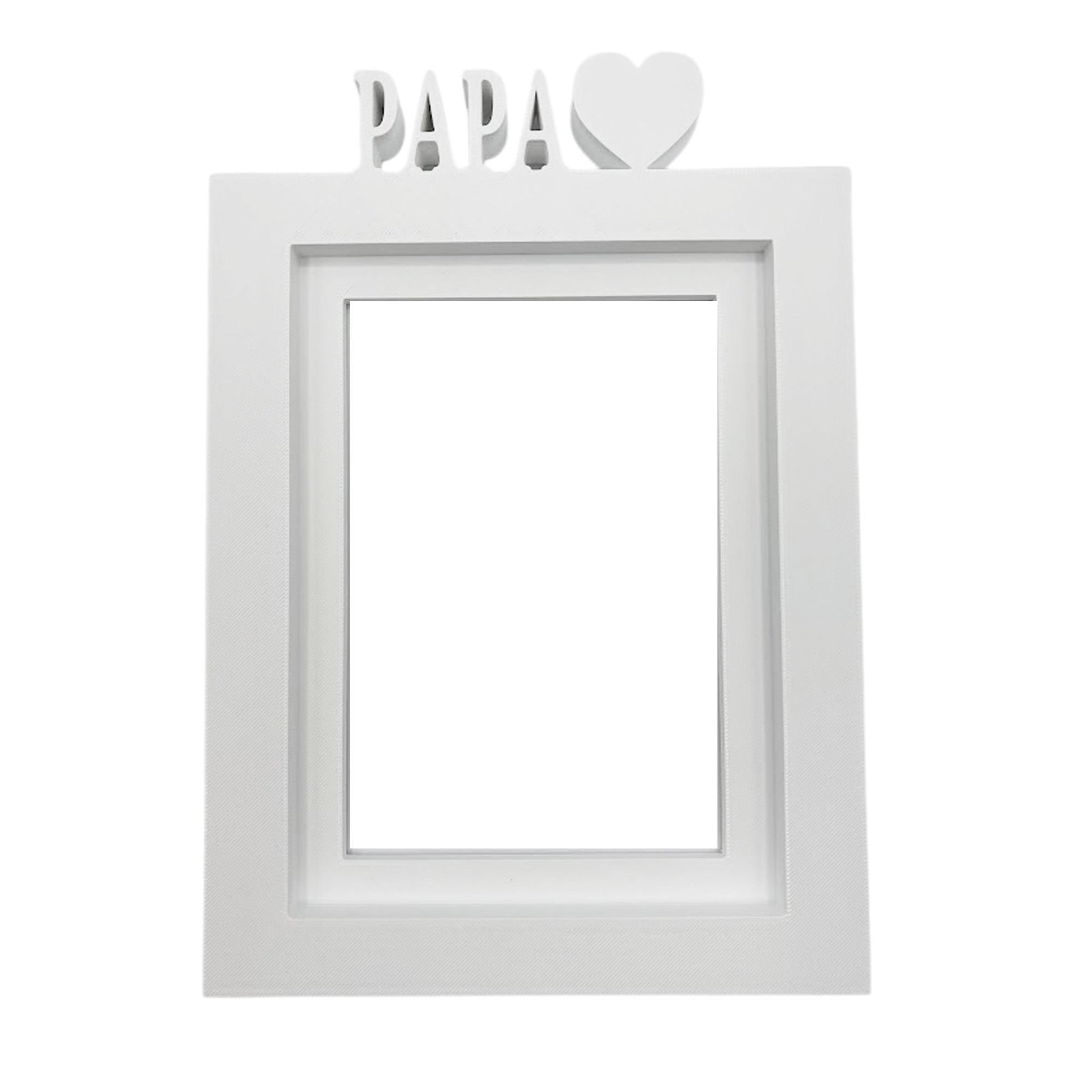 Marco De Fotos Mesa O Pared Modelo Papa 20.5x13.5cm Para Fotos 10x15cm Blanco_0