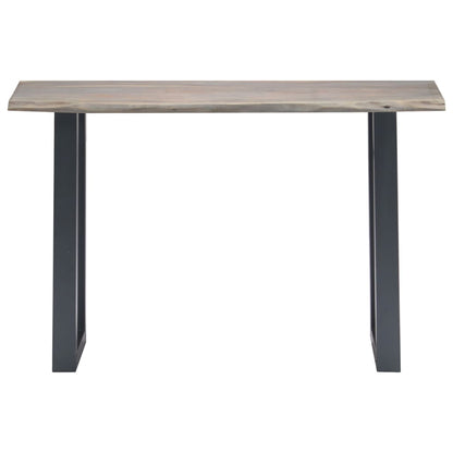 Mesa Consola 115x35x76 Cm Madera Maciza De Acacia Y Hierro Gris_0