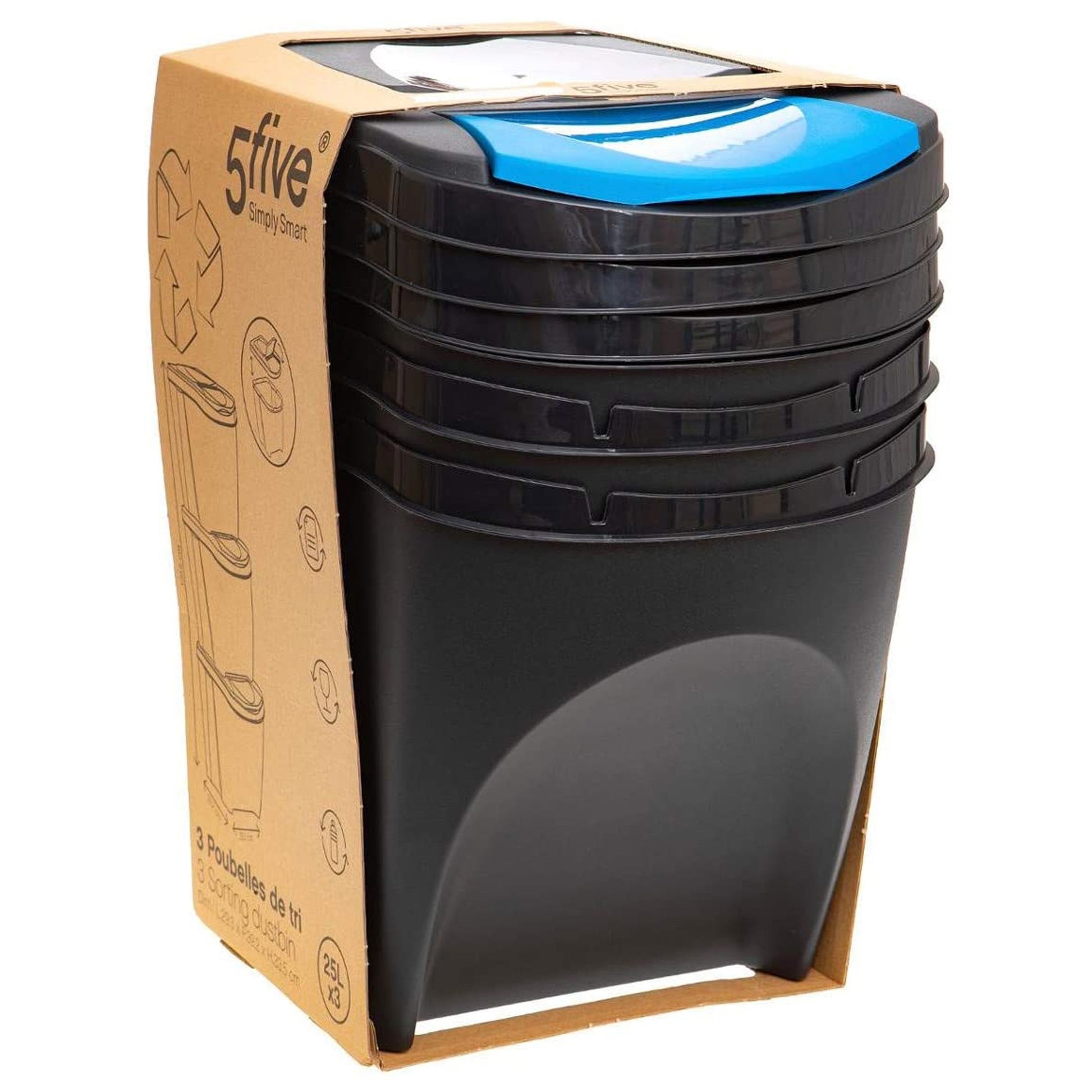 Papelera X 3 Plástico 20 L Clasificación_4