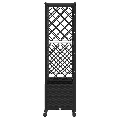 Cama Elevada Con Trellis Y Techo Negro 163,5 X 40 X 142 Cm Pp_3