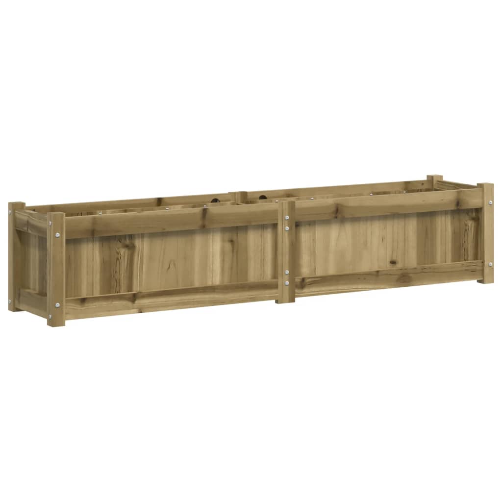 Jardinera De Madera De Pino Impregnada 150x31x31 Cm_0