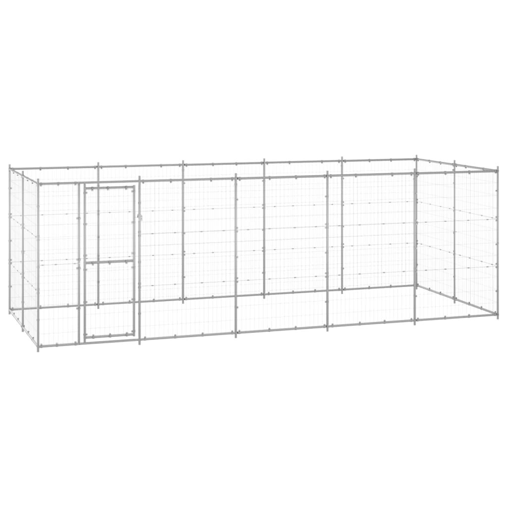 Perrera De Exterior De Acero Galvanizado 12,1 M²_1