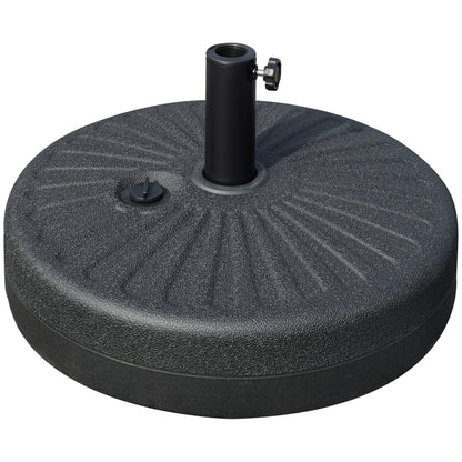Outsunny Base De Sombrilla Rellenable De Agua 22kg Para Poste 38/48mm Ø51x30,5cm_0
