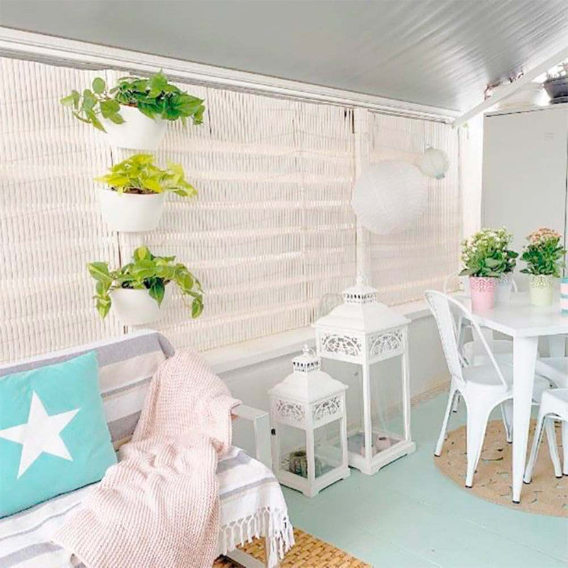 Jardín Vertical Modular Citysens Con Riego Manual De 6 Macetas – Blanco, Polipropileno 100% Reciclado_3