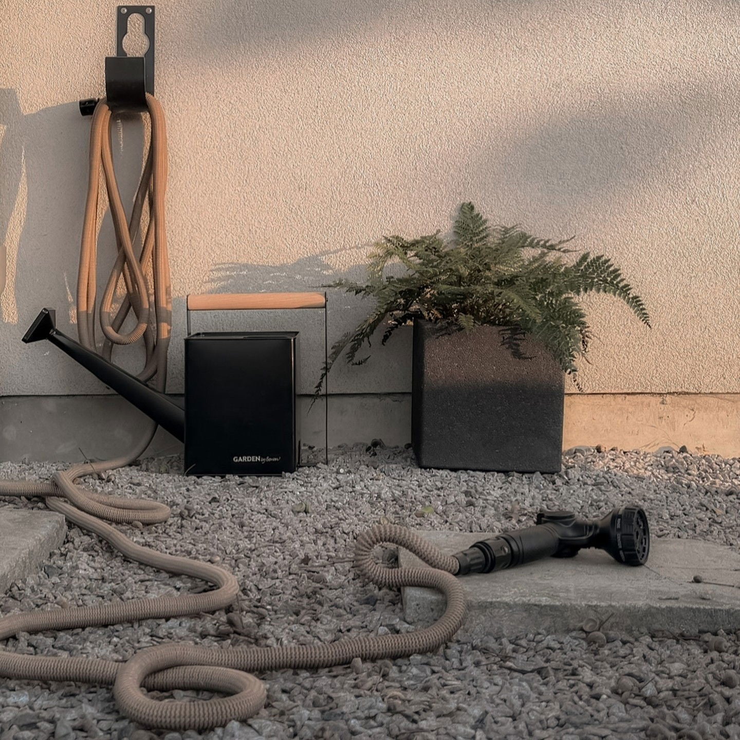 Soporte Para Manguera , Negro, Hierro_4