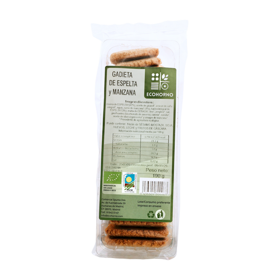 Gadieta ecológica de espelta y manzana 190 g_0