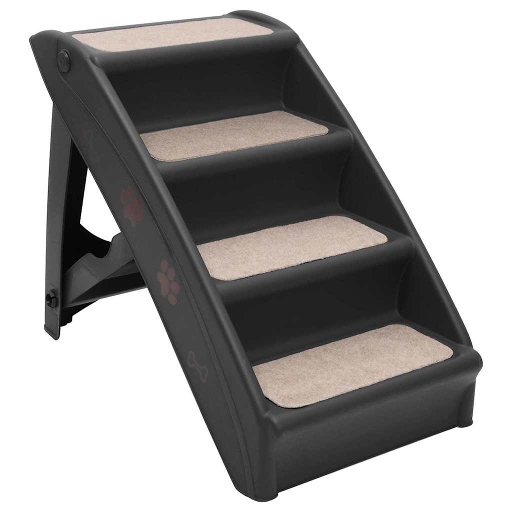 Escalera Plegable Para Perros Negro 62x40x49,5 Cm_0