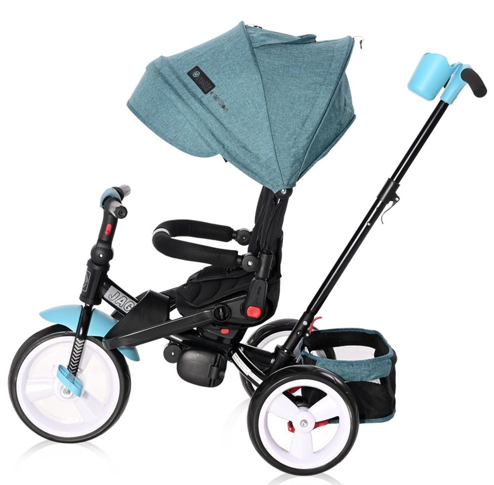 Triciclo Evolutivo Jaguar Con Capota , Asiento Giratorio 360º Y Ruedas Eva Green Luxe_1