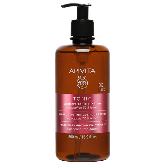 Champô tonificante para mulher contra a queda de cabelo - Ecopack APIVITA, 500 ml