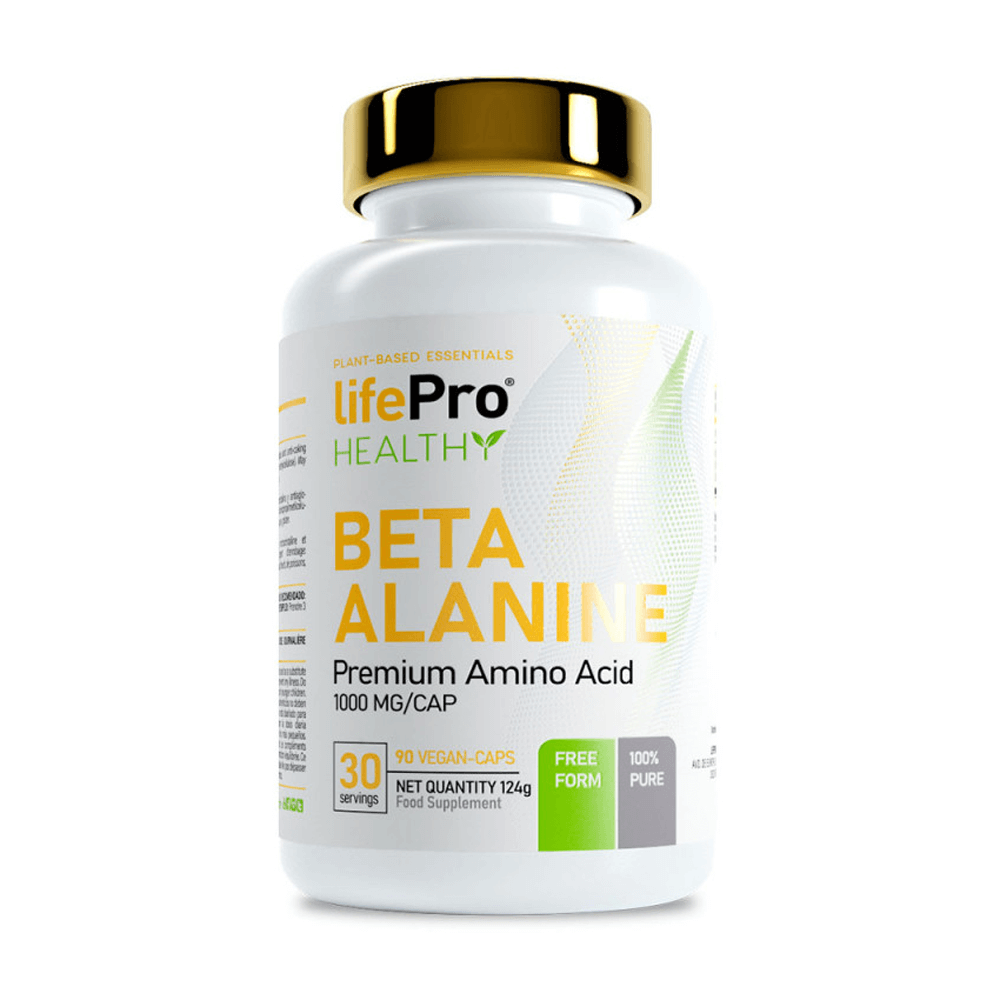 Beta Alanina 1000mg - 90 Cápsulas Veganas - Beta-alanina - Lifepro_0