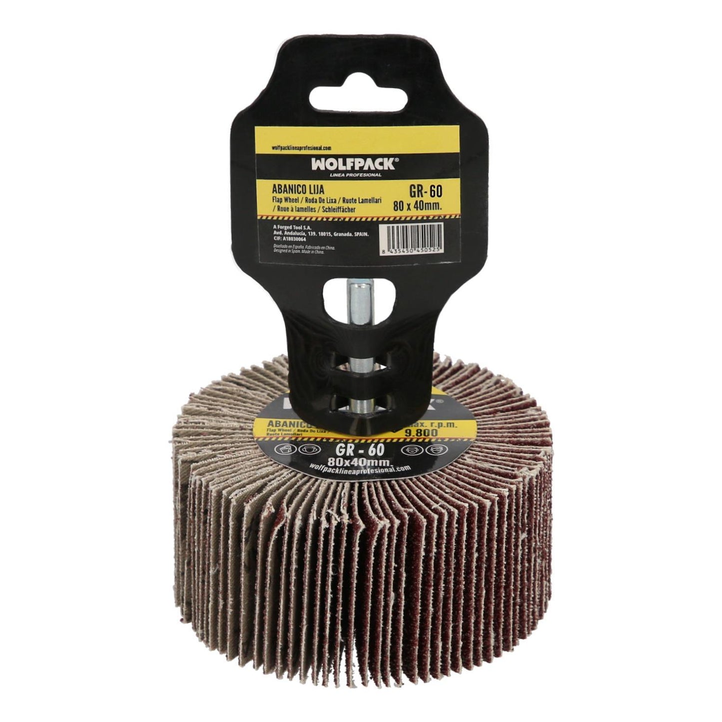 Abanico Lija Grano 60 Medida Ø 80 X 40 Mm. Disco Abrasivo Laminas, Ruedas Mil Hojas, Ruedas Abrasivas,lijado,desbaste,pulir