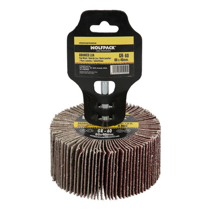 Abanico Lija Grano 60 Medida Ø 80 X 40 Mm. Disco Abrasivo Laminas, Ruedas Mil Hojas, Ruedas Abrasivas,lijado,desbaste,pulir