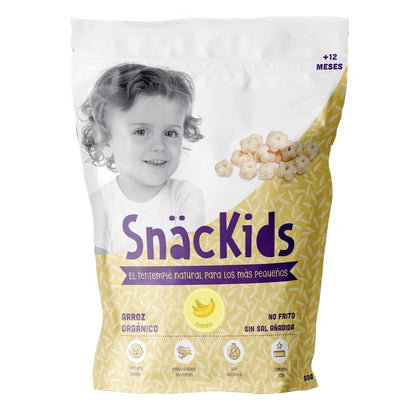 Snack biológico para bebé +12 meses: Stars Arroz e Banana