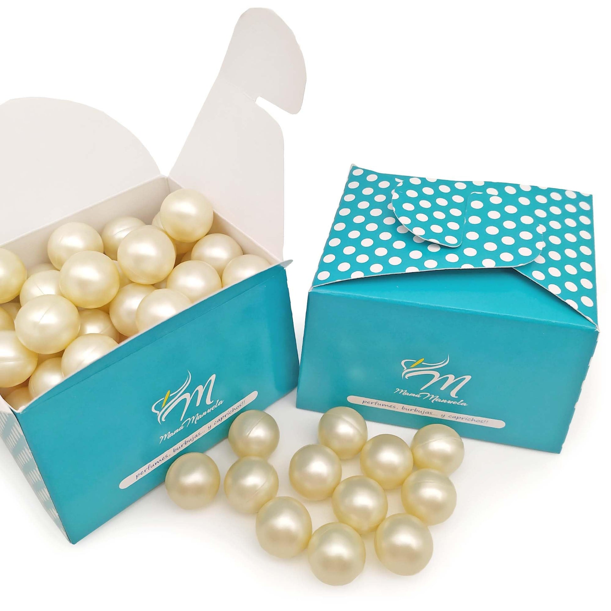 80 Perlas De Baño Aromatizada En Forma De Bola - Con Aceite De Soja - Hidrata, Suaviza Y Perfuma La Piel - Aroma Coco_0
