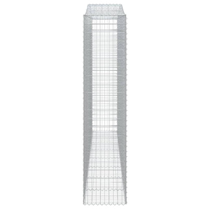 Cestas De Gaviones 2 Uds Forma De Arco Hierro 400x50x220/240 Cm_4