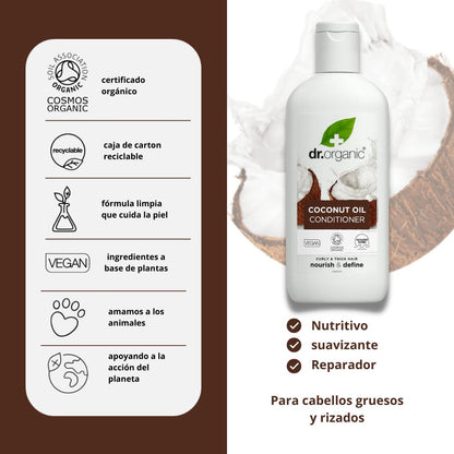 Condicionador de Óleo de Coco Dr. Organic 265ml