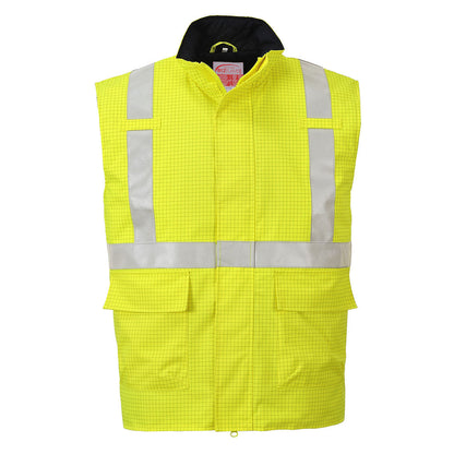 Chaleco De Calor De Alta Visibilidad, Ignífugo Y Antiestático Bizflame Rain / Xxxl / Amarillo_1