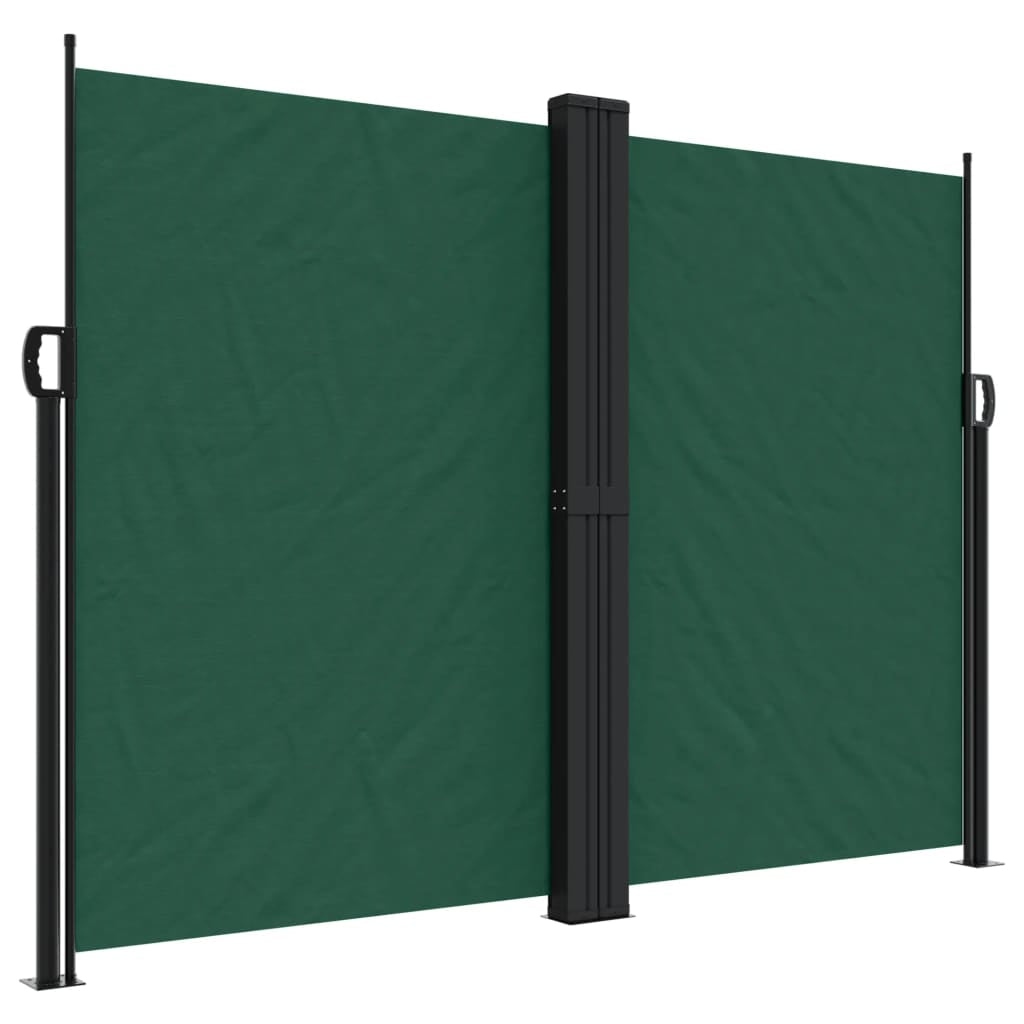 Vidaxl Toldo Lateral Retráctil Verde Oscuro 180x1200 Cm_0