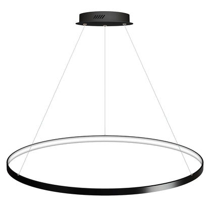 Luminaria Colgante Cycle In, 95w, Antracita, Ø100cm, Blanco Neutro_1