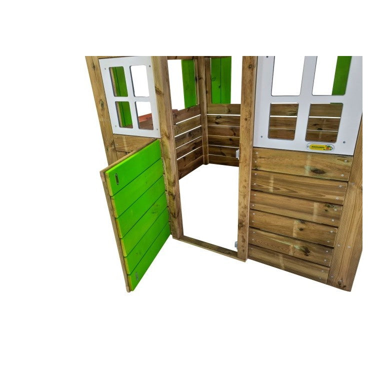 Casita De Madera Masgames Lollipop Xl Verde Sin Suelo De Madera._2