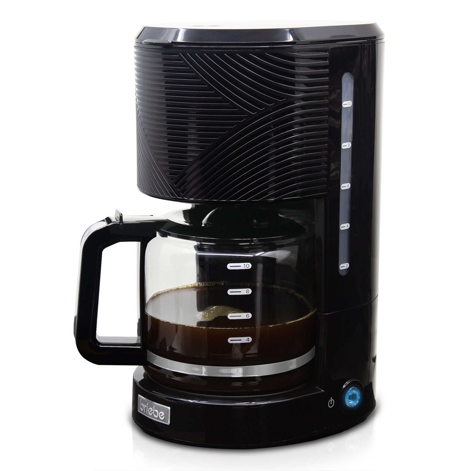 Briebe Cafetera Goteo 10 Tazas Máquina De Café Filtro Reutilizable, Función Mantener Caliente, 1,25 L, Cm1171blk,negro_0