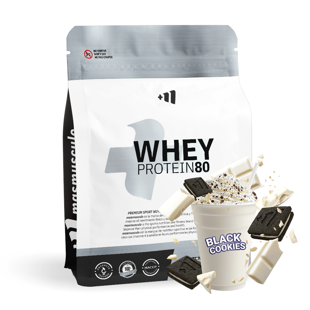 Whey Protein80 (envase De Recarga) - 3 Kg - Chocolate Blanco Con Black Cookies - Aumenta La Masa Muscular - Masmusculo S_0