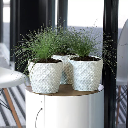 Maceta Orient 2l., Dimensiones (mm) 157x157x138, Color Blanco