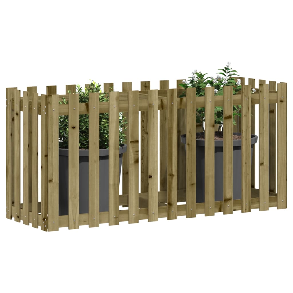 Arriate Elevado Jardín Valla Madera Impregnada Pino 150x50x70cm_2