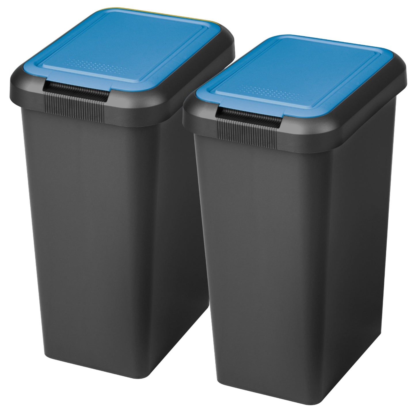 Set 2 Papeleras touch & Lift De 25l Azul Sapphir_0