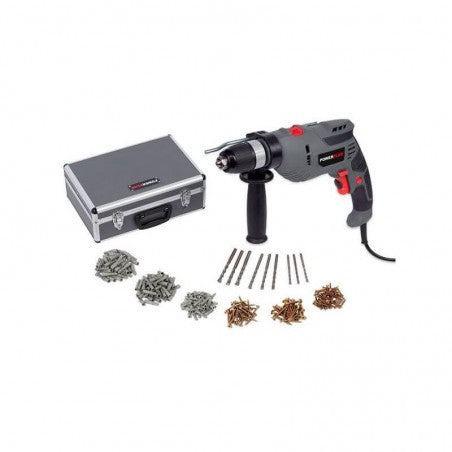 Berbequim de impacto elétrico Powerplus POWESET6 Rev. 720 W + 259 Acc