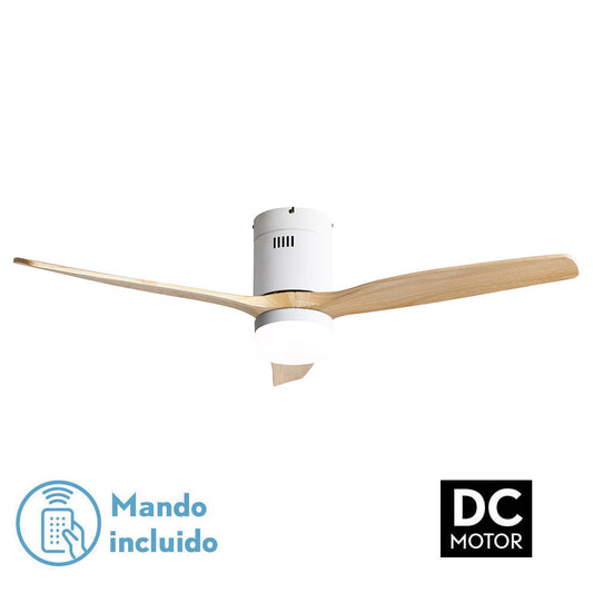Ventil 18w Dc Aguilon Blanco 3aspas Haya 5 Vel Ocidades C/remoto Temporizador 34x132d_0