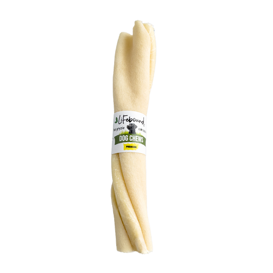 Lifebound - Hueso Masticable Natural Para Perros De Piel De Ternera Barra Retorcida Sabor Natural - 10 Piezas S_0