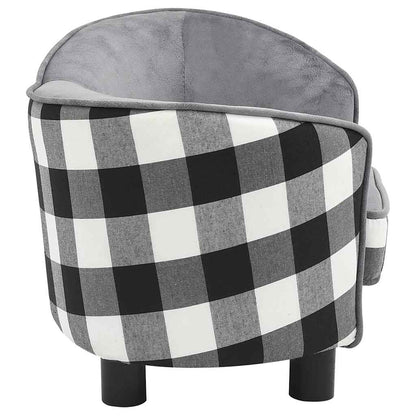 Vidaxl Sofá Para Perro Felpa Gris 68x38x38 Cm_4
