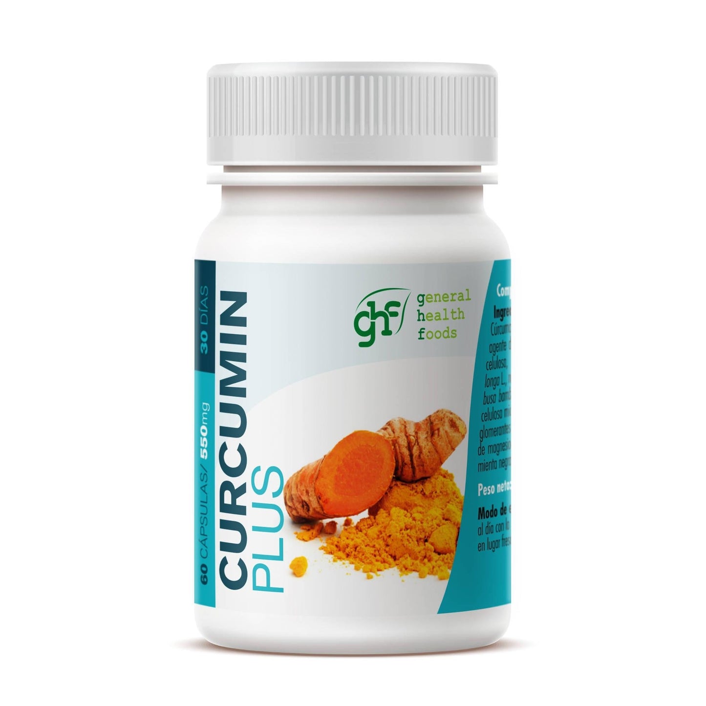 GHF Curcumina mais 60 cápsulas 550mg