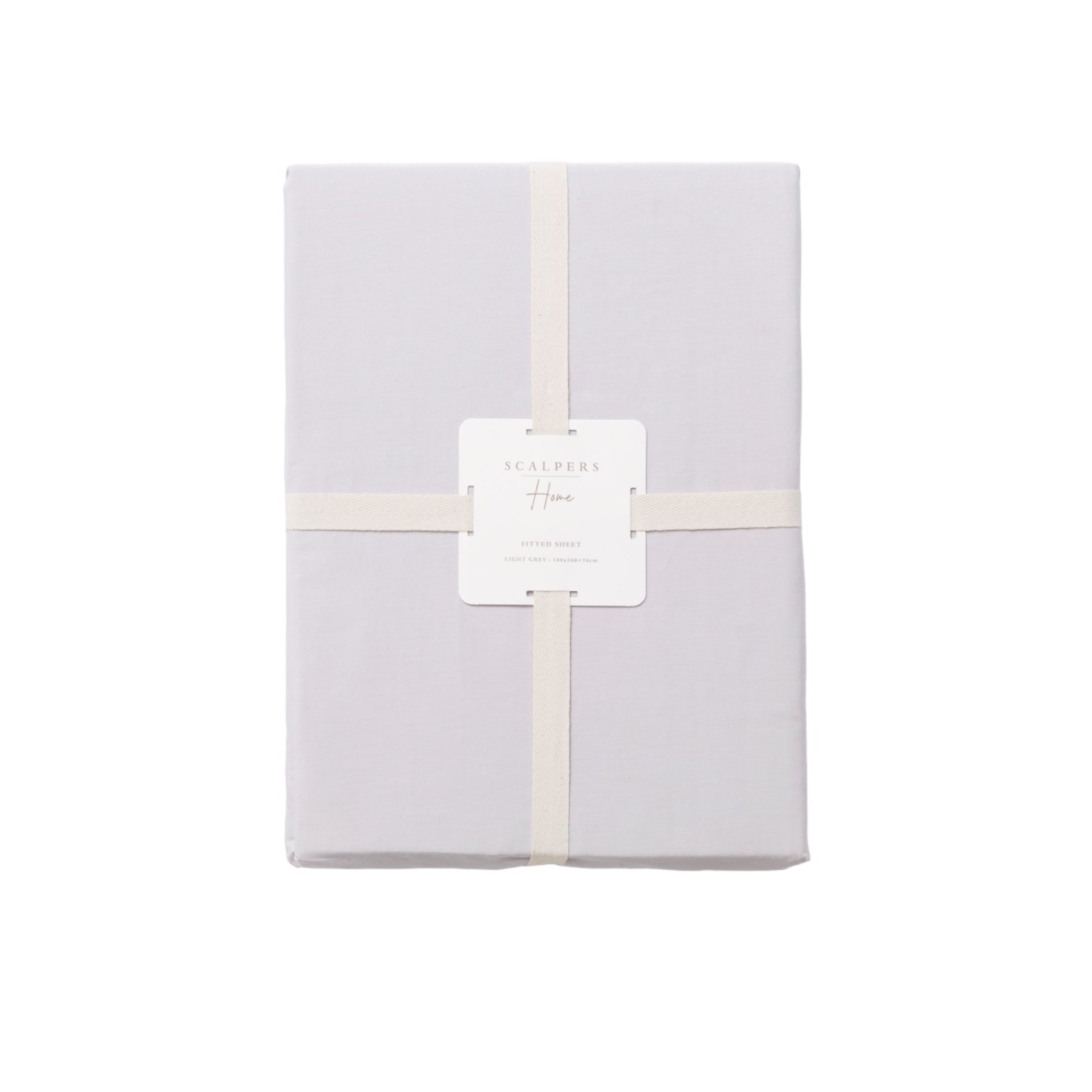 Sábana Bajera 365 180x200+30cm 100% Algodón 200tc Gris Claro Scalpers Home