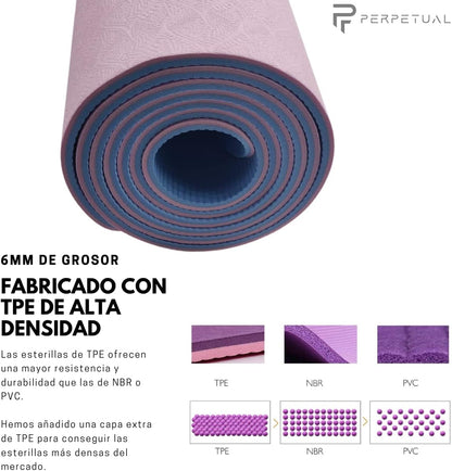 Esterilla Perpetual De Yoga Y Pilates Antideslizante De 6mm Con Correa Y Bolsa De Transporte_4