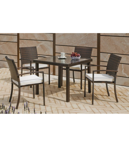 Pack De 4 Sillones Huitex Bahia Apilables Con Cojines. 88 Cm(alto) 55 Cm(ancho)60 Cm(fondo_2