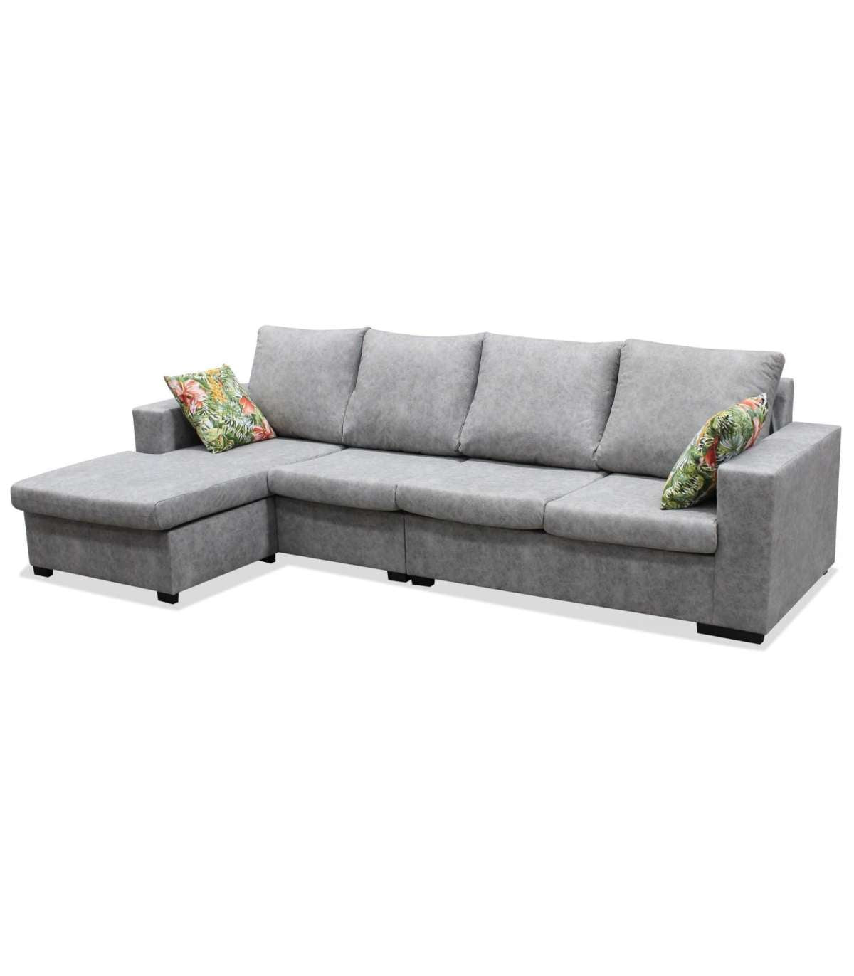 Chaiselongue Reversible Vida Tapizado Gris, 276 Cm (ancho) X 148 Cm (fondo) X 85 Cm (altura)_0